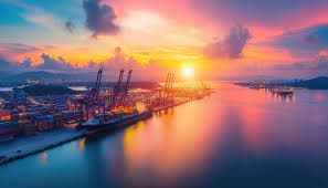 Maritime operations at an American port